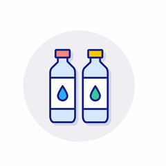 Stay Hydrated icon in vector. Logotype