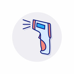 Thermometer Gun icon in vector. Logotype