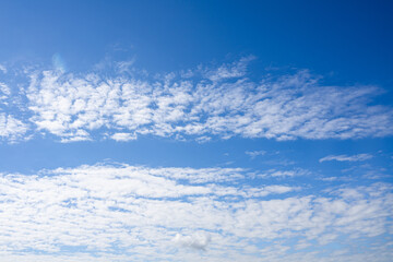 Beautiful blue sky with white clouds