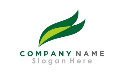 green natural leaf vector