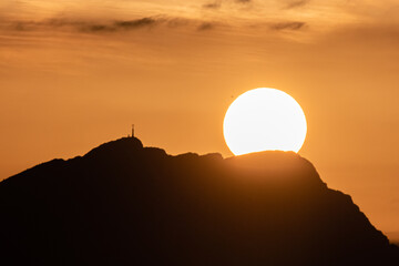 sunrise on the Sainte Victoire mountain