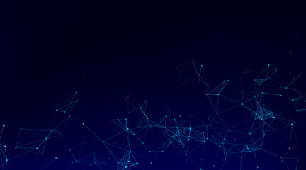 Obraz premium Network connection structure. Technology connect big data. Science background. Business futuristic backdrop.