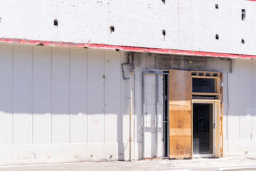 Obraz na płótnie Canvas 取り壊される店舗