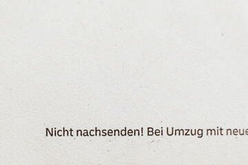 Bundestagswahl 2021, Brief Wahlbenachrichtigung zum Beantragen eines Wahlscheins zur Briefwahl