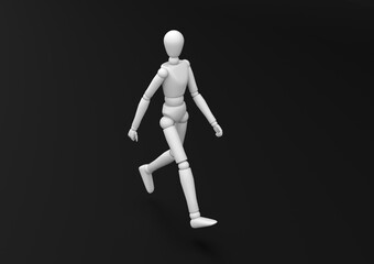 デッサン人形　歩く