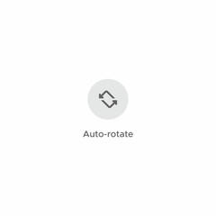 Rotate Smartphone Screen Button Icon Vector in Flat Style