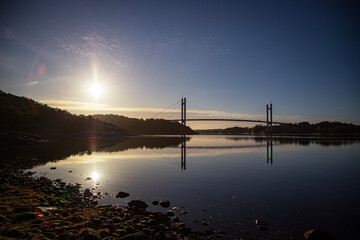 Fototapeta premium sunrise over the river