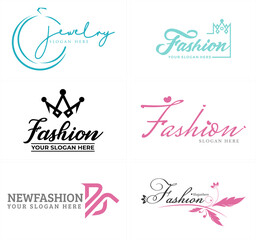 Business fashion jewelry crown diamond logo design