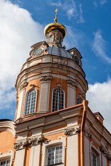Exterior of the Alexander Nevsky lavra - monastery in St Petersburg, Russia, Europe