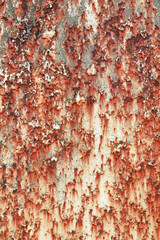 rust of metal corrosion rust on old iron white abstract pattern Use it as an illustration for a presentation.