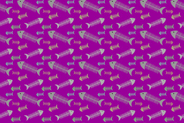 seamless wallpaper with cute pattern, herringbone pattern, purple background