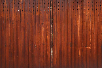 Fototapeta premium Rusty old metal door background, vintage style background, industry concept