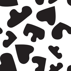 Trendy seamless pattern with graphic abstract geometric shapes.  Avant-garde puzzle style. Geometric wallpaper for  cover design.