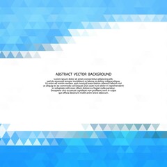 blue triangles background. polygonal style. eps 10