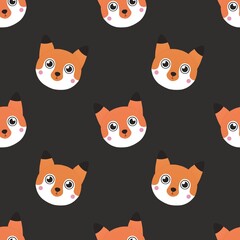 Fototapeta premium cute pattern for kids with fox