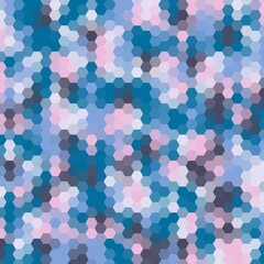 blue and pink abstract background of triangles low-poly. eps 10