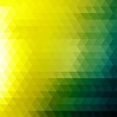 Fototapeta na wymiar yellow and green triangles background. polygonal style. eps 10