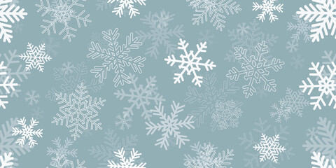 bright blue seamless snowflake christmas winter background