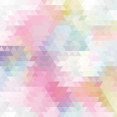 vector abstract irregular polygon background with a triangle pattern in light baby pastel colors. eps 10