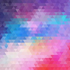 Obraz premium colorful pink, blue, purple and violet colored abstract marble irregular plastic stony mosaic pattern texture background with white grout - vibrant colors.