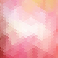 Cream and pink hexagons abstract background illustration. eps 10