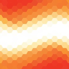 orange hexagon background. geometric design. polygonal style. presentation template. eps 10