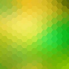 Fototapeta na wymiar green and yellow hexagon background. geometric design. polygonal style. presentation template. eps 10