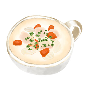 クラムチャウダー Images – Browse 532 Stock Photos, Vectors, and