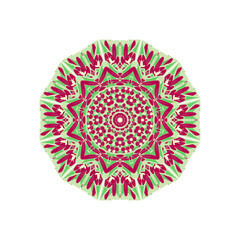 Circular pattern in form of mandala for Henna, Mehndi, tattoo, decoration. Decorative ornament in ethnic oriental style. Coloring book page.