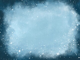 Galaxy digital painting frame background