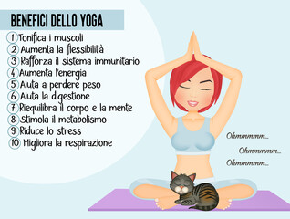illustration of benefits of yoga