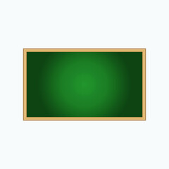 vector school chalkboard. flat image of wooden green clean school board