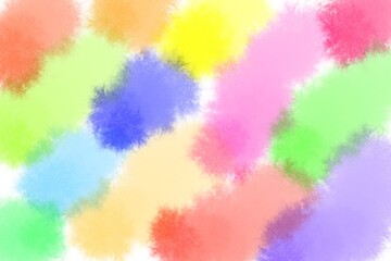 Soft smeared light colorful color Hand painted watercolor abstract background with copy space for text. Sky shades simple blue color illustration. Aquarelle painted paper textured canvas for text