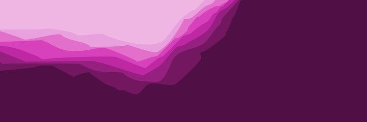 mountain landscape illustration vector for banner background, web background, apps background, tourism design template and adventure backdrop