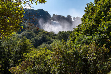 waterfall marmore artificial waterfall in umbria