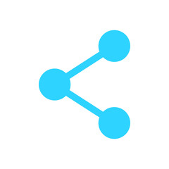 Share blue web icon