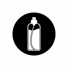 Glass Cleaner Icon. Rounded Button Style Editable Vector EPS Symbol Illustration.