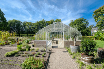 Greenhouse Staverden Castle, Ermelo, Gelderland Province, The Netherlands