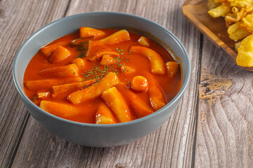 Korean Stir-fried Rice Cake, 'Tteokbokki'