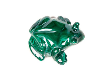 macro mineral stone toad from malachite