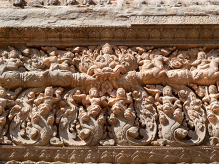 Preah Ko temple, Siem Reap, Cambodia - dedicated by Indravarman I, in late 9th century, to his...