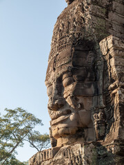 Bayon, Siem Reap, Cambodia - built by Jayavarman VII with 54 towers with 216 smiling faces
