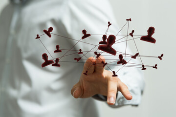 organization chart team concept networking