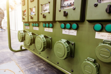 Power supply system. Diesel generator set - obrazy, fototapety, plakaty