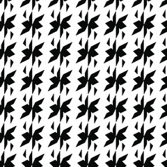 Seamless vector pattern in geometric ornamental style. Black and white pattern.