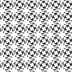 Seamless vector pattern in geometric ornamental style. Black and white pattern.