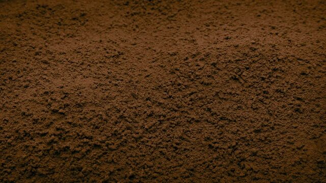 Instant Coffee Pile Moving Shot