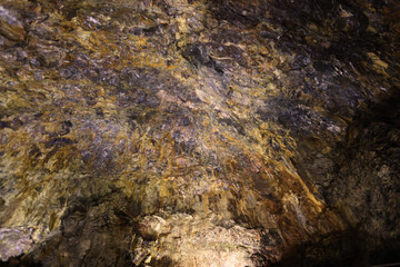 Algar Do Carvao the magma chamber of the volcano Guilherme Moniz, Terceira Island, Azores