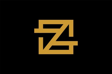 Abstract letter z line logo design. Outline logo design vector.