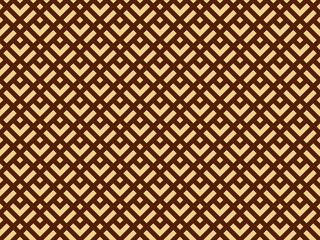 Abstract geometric pattern. A seamless vector background. Gold and brown ornament. Graphic modern pattern. Simple lattice graphic design